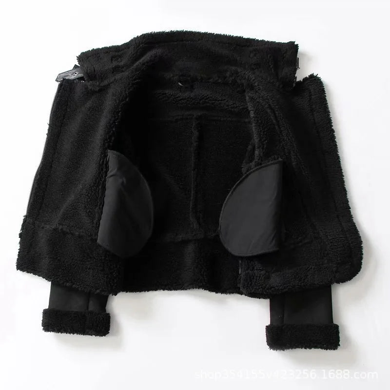 Autumn and Winter New Suede Surface Imitation Fur Integrated Warm Jacket