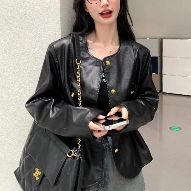 Classic Black Leather Jacket