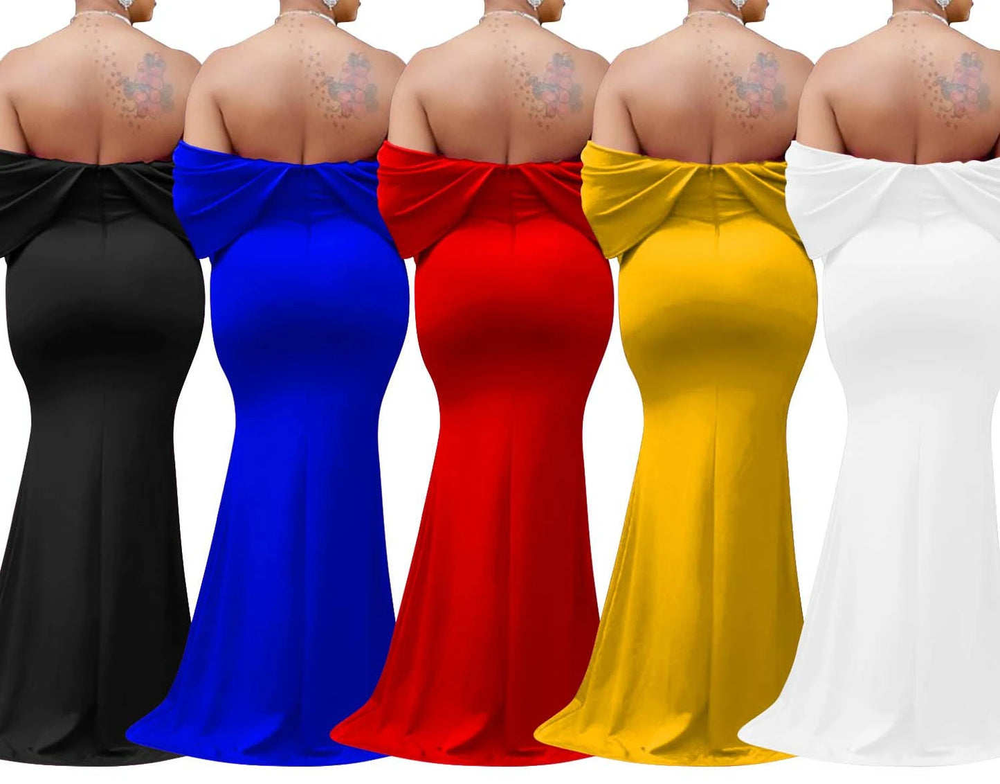 Women Sleeveless Bodycon V-neck Off The Shoulder Elegant Party Dresses