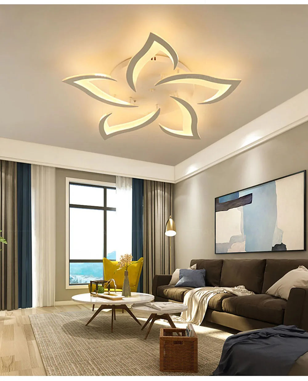 Modern LED Ceiling Light Line Design Creative Windmill For Lighting Fixtures In Living Rooms Bedrooms Study Rooms Dining Rooms