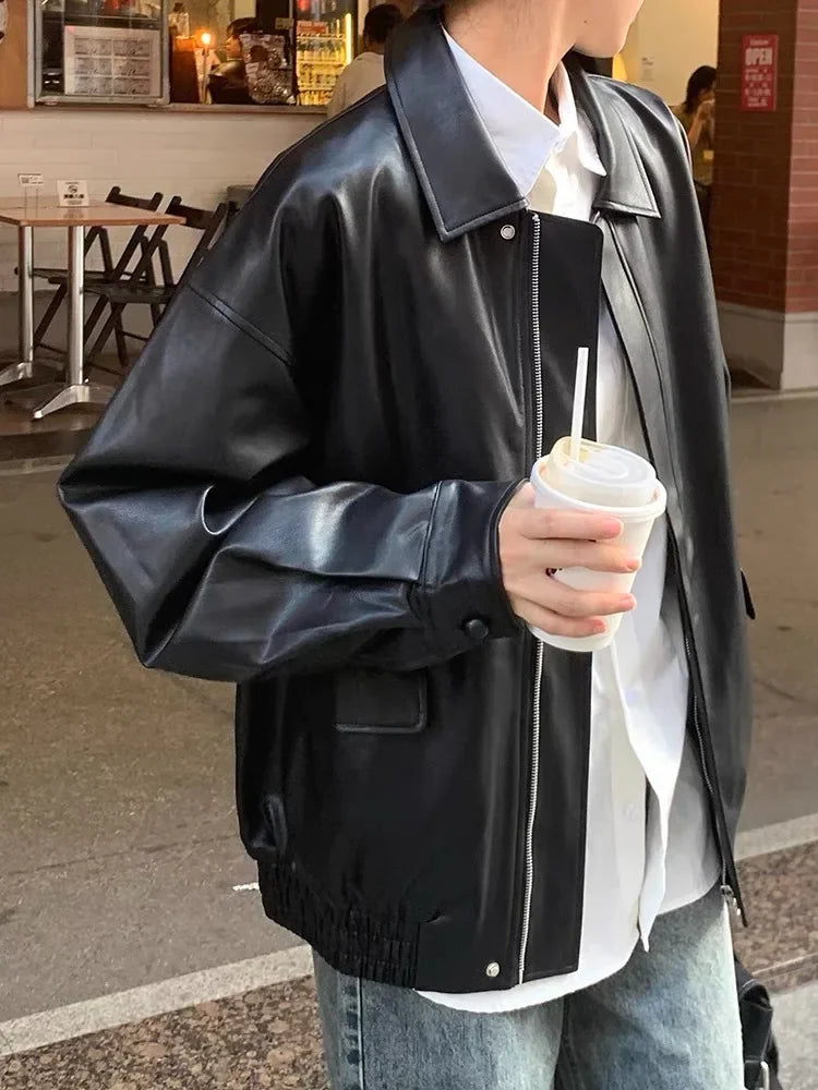 Brown American Vintage Motorcycle Jacket