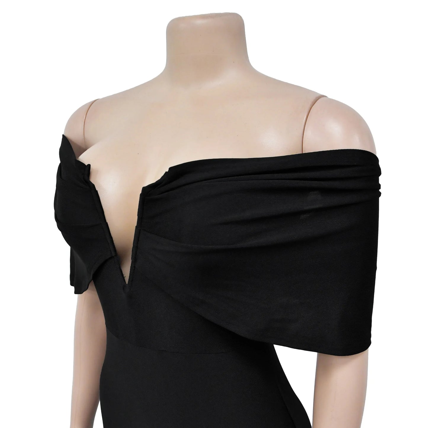 Women Sleeveless Bodycon V-neck Off The Shoulder Elegant Party Dresses