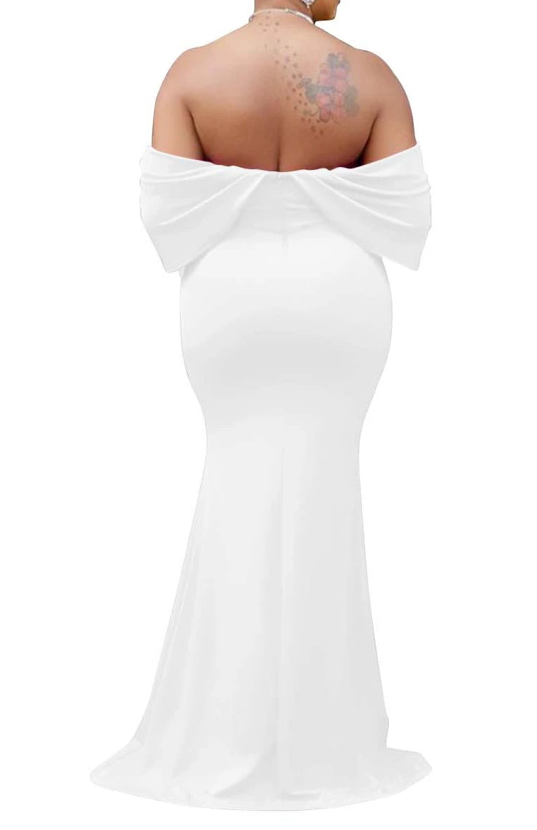 Women Sleeveless Bodycon V-neck Off The Shoulder Elegant Party Dresses