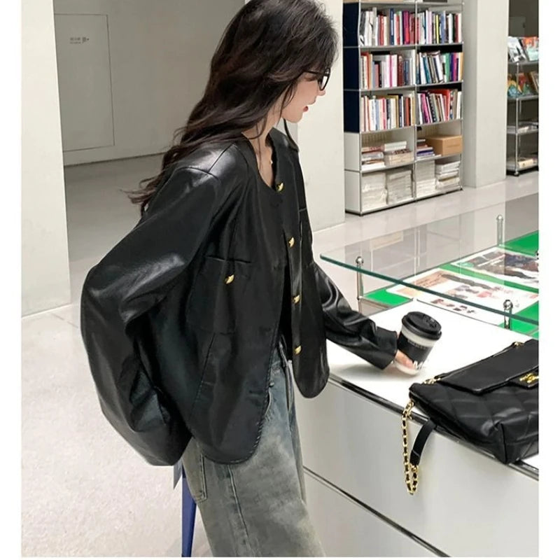 Classic Black Leather Jacket