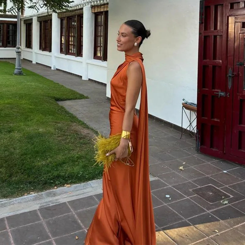 Elegant Satin Slip Dress