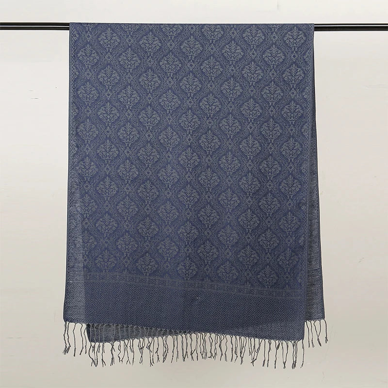2025 Luxury Thick Cashmere Scarf for Women – Printed Pashmina Wrap, Travel Poncho & Warm Winter Shawl