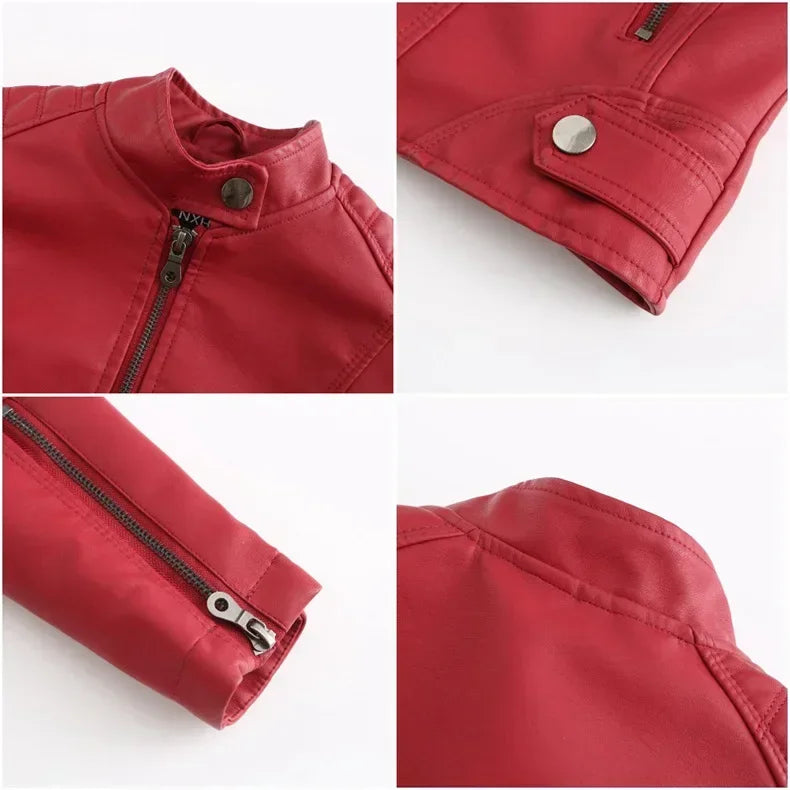 Women’s Faux Leather Moto Jacket