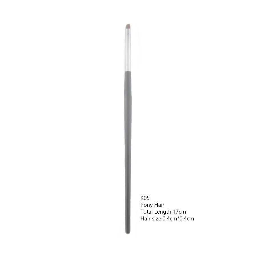 1pc Pony Hair Precision Eyeshadow Brush – Small Smudge & Smoky Eye Makeup Tool