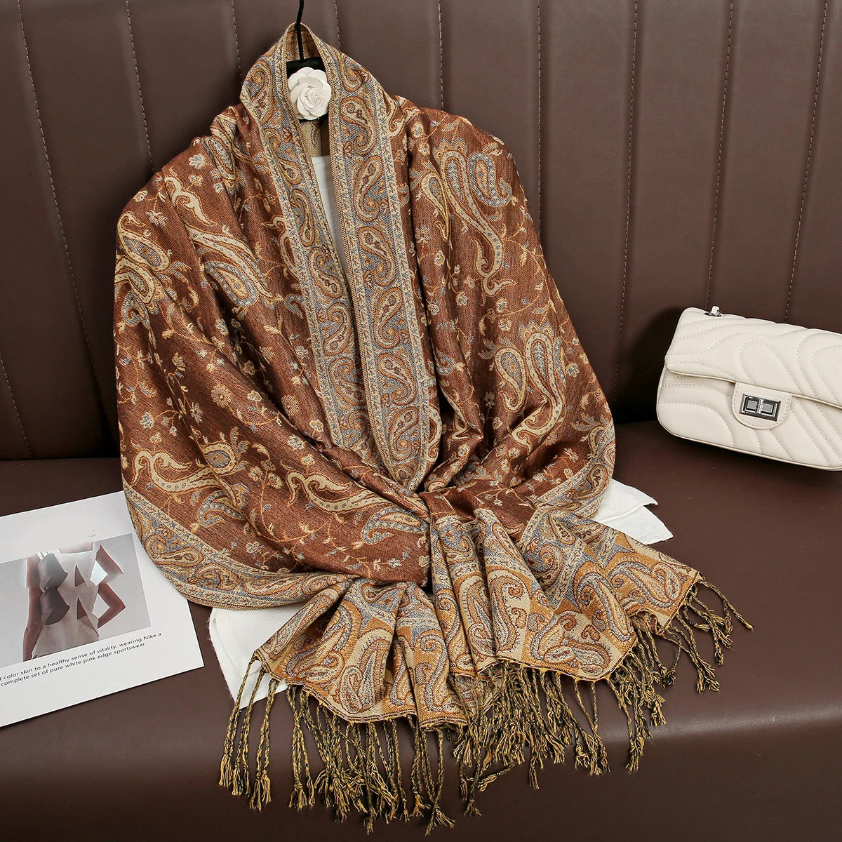 Luxury Brand Autumn Cashmere Pashmina Shawl – Warm Winter Printed Wrap & Cotton Scarf 2025
