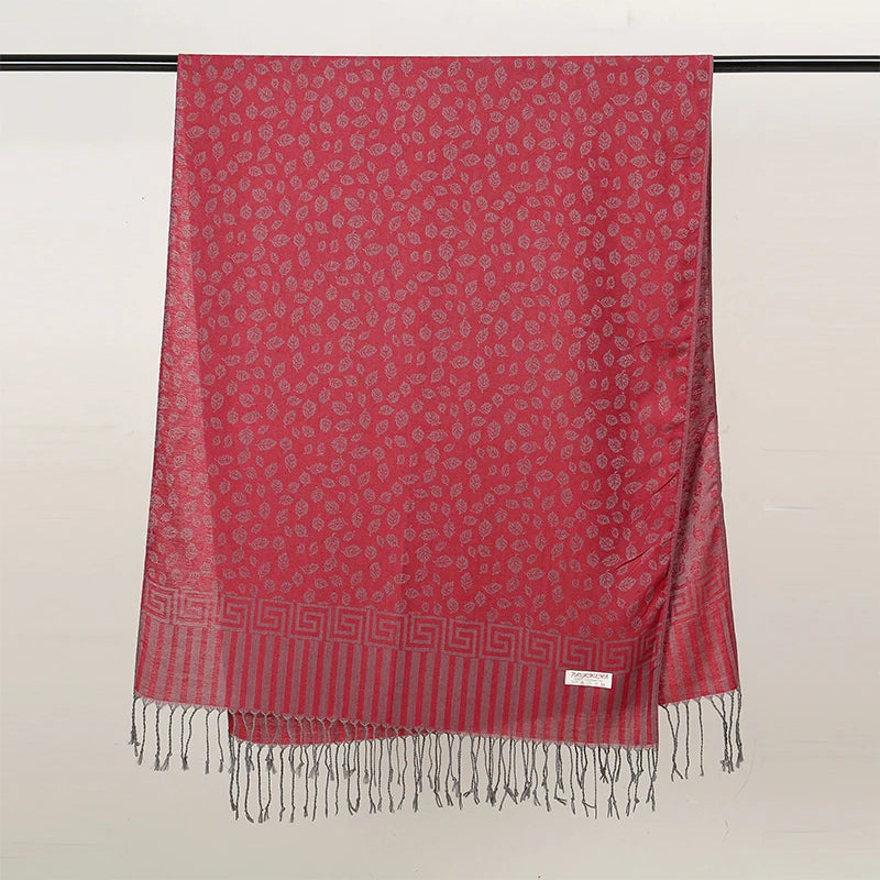 2025 Luxury Thick Cashmere Scarf for Women – Printed Pashmina Wrap, Travel Poncho & Warm Winter Shawl