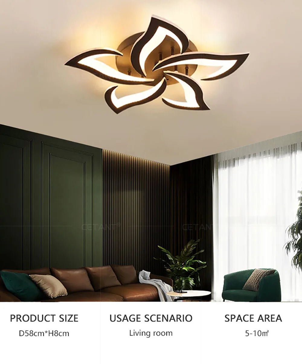 Modern LED Ceiling Light Line Design Creative Windmill For Lighting Fixtures In Living Rooms Bedrooms Study Rooms Dining Rooms