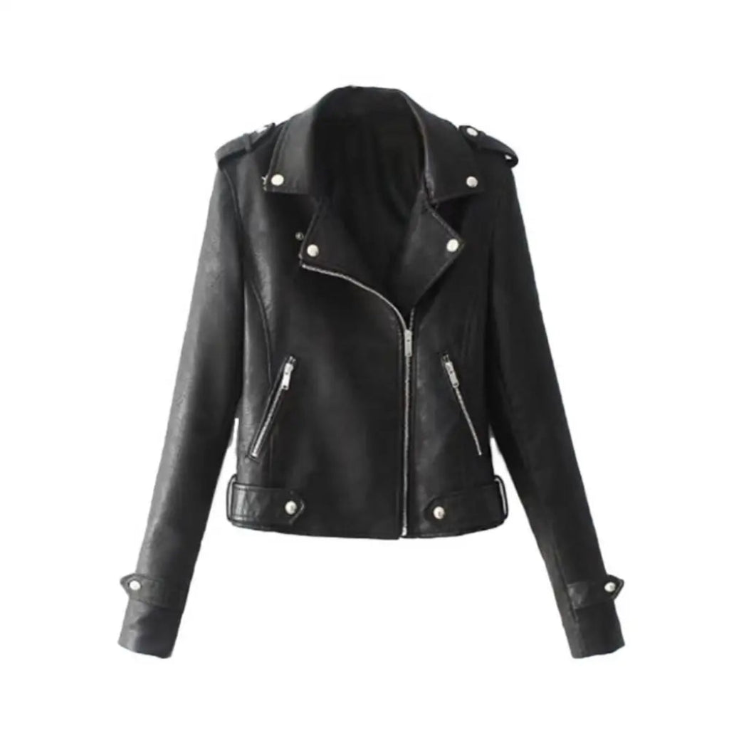 Premium Chic Faux Leather Jacket