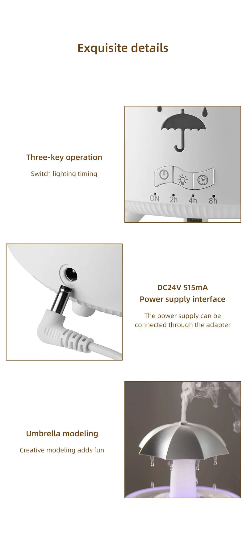 Cloud Rain Humidifier Aroma Diffuser