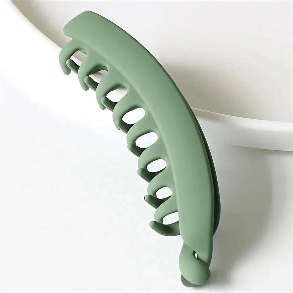 Frosted Banana Hair Clips Luxe