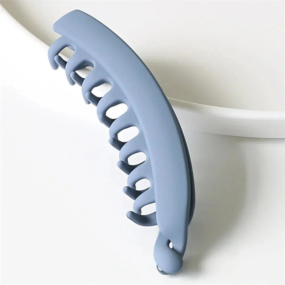 Frosted Banana Hair Clips Luxe