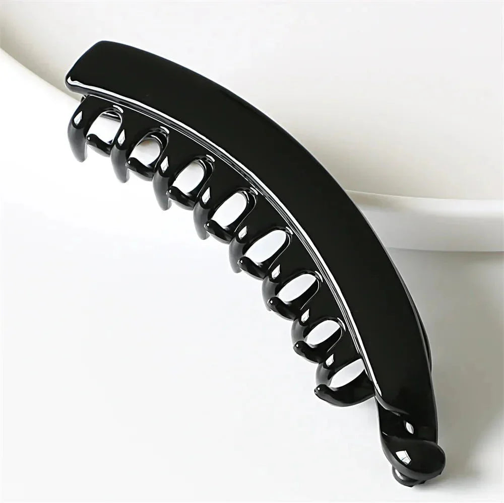 Frosted Banana Hair Clips Luxe