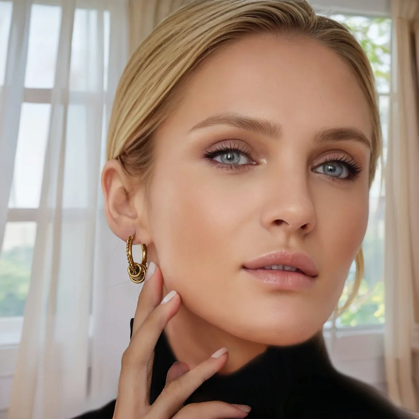 Gold Plated Twist Earrings