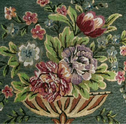 Jacquard Floral Embroidered Cushion Cover 