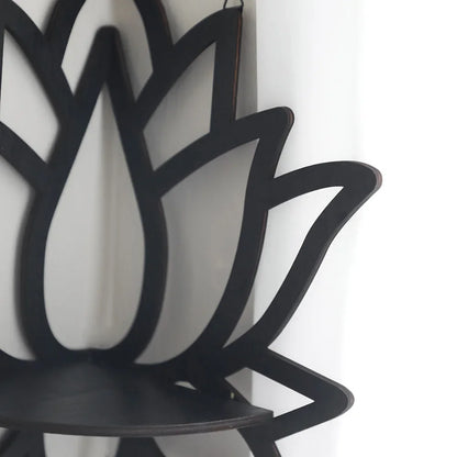 Lotus Crystal Floating Wall Shelf