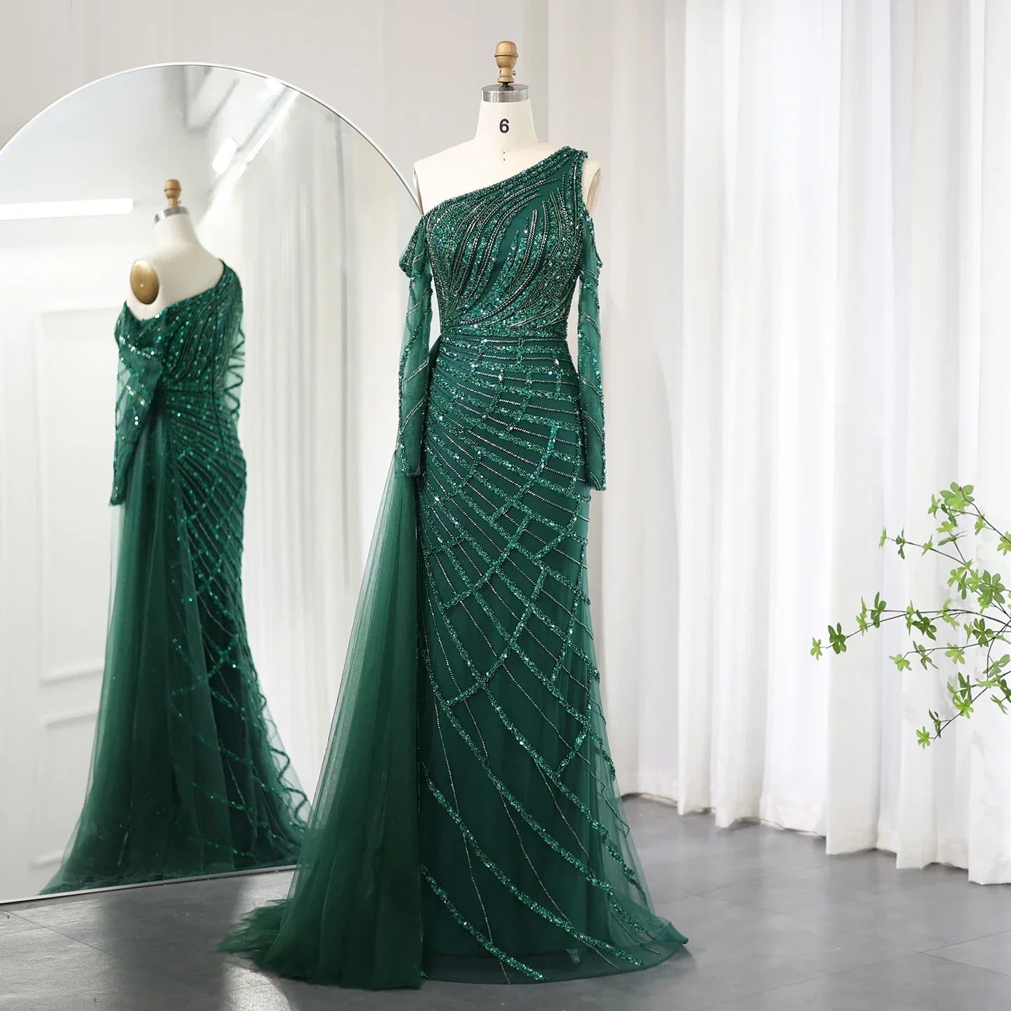 Luxury Beaded Mermaid Gown