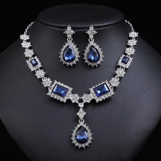 Luxury Bridal Crystal Jewelry Set
