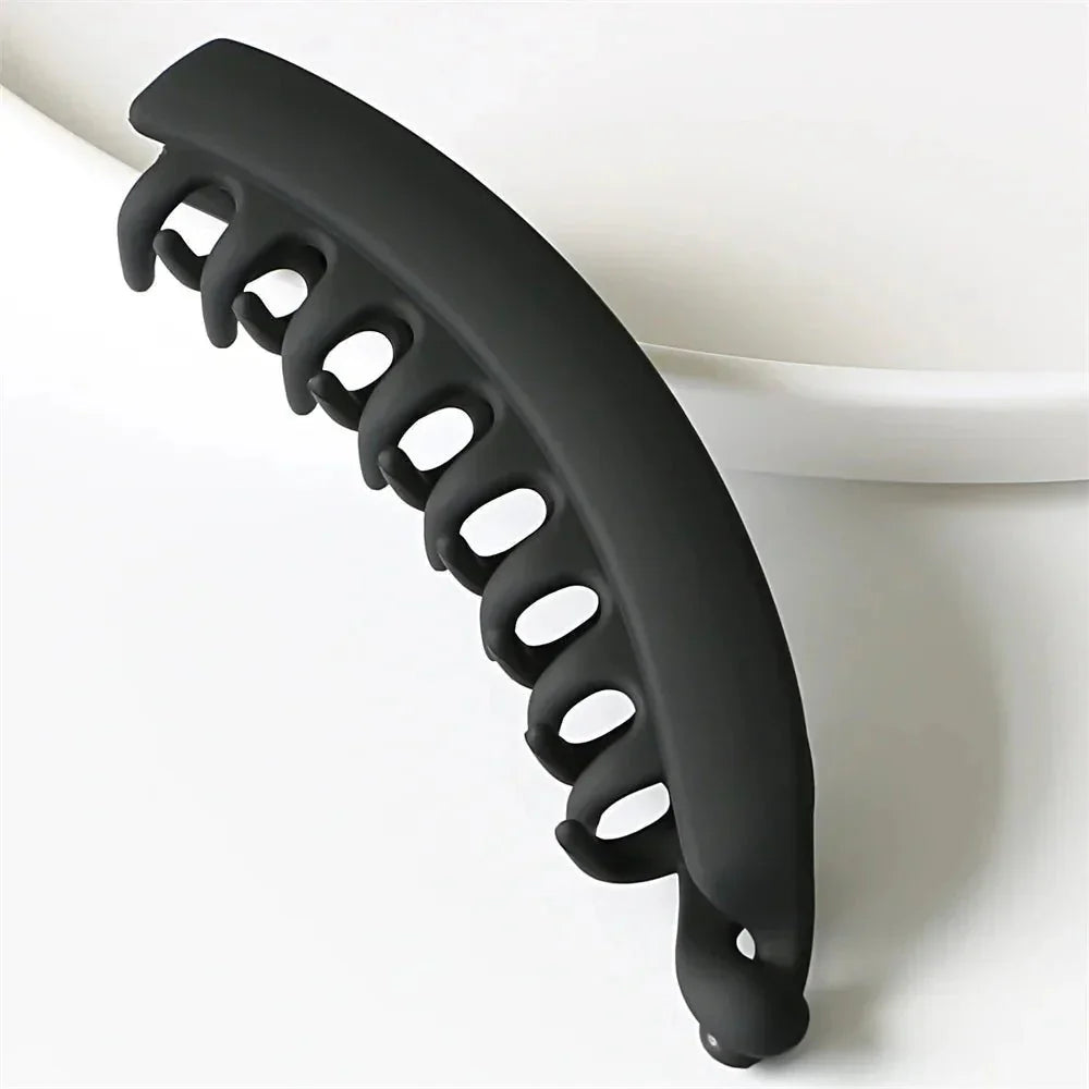 Luxury Frosted Banana Hair Clip