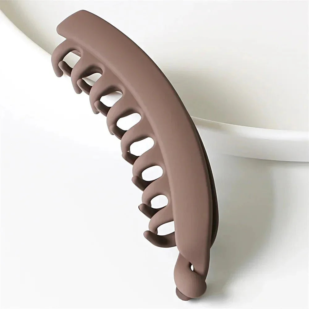 Luxury Frosted Banana Hair Clip