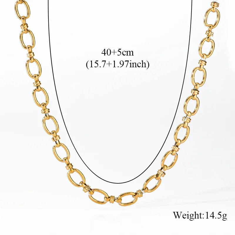 Luxury Gold Chain Jewelry Set