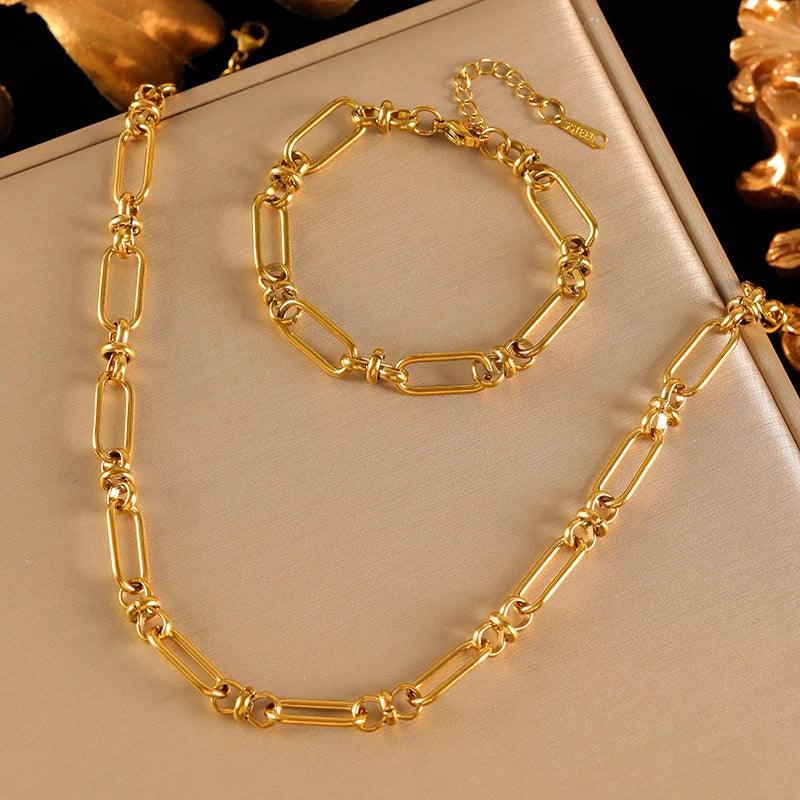 Luxury Gold Chain Jewelry Set