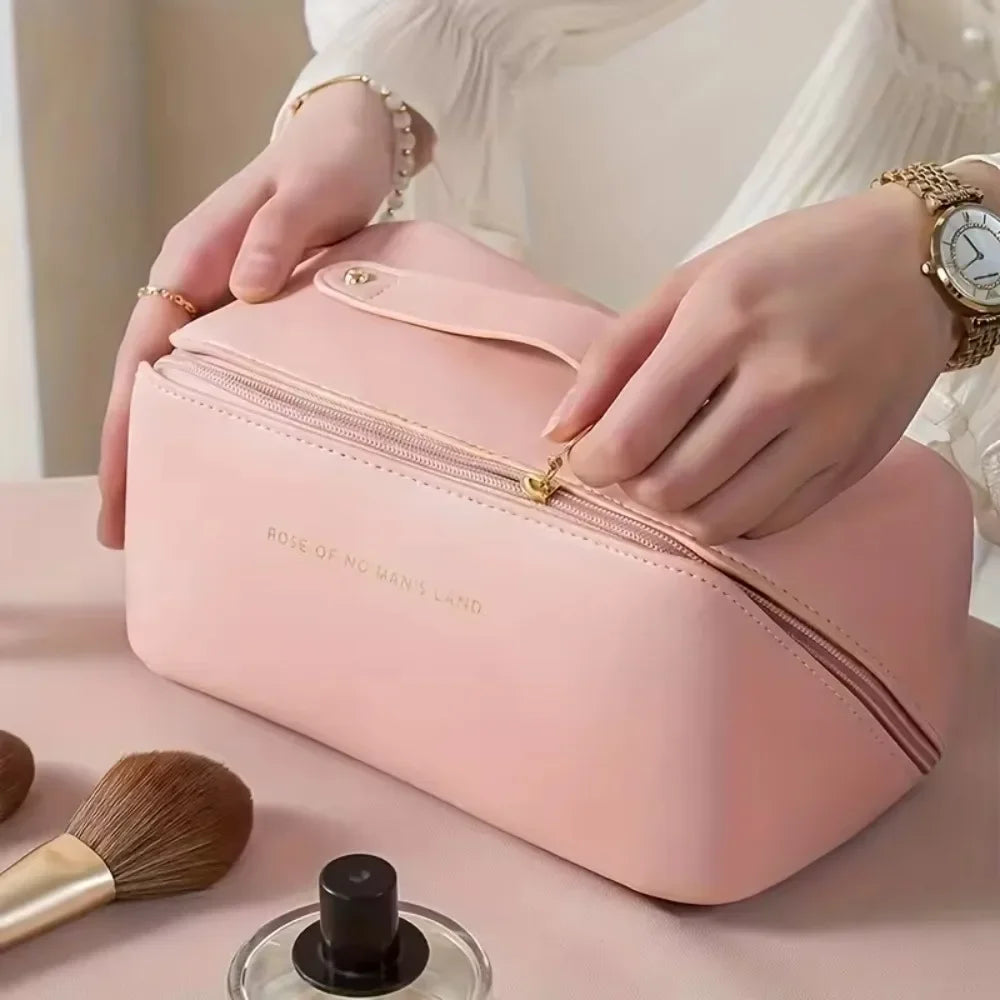Luxury Leather Cosmetic Bag