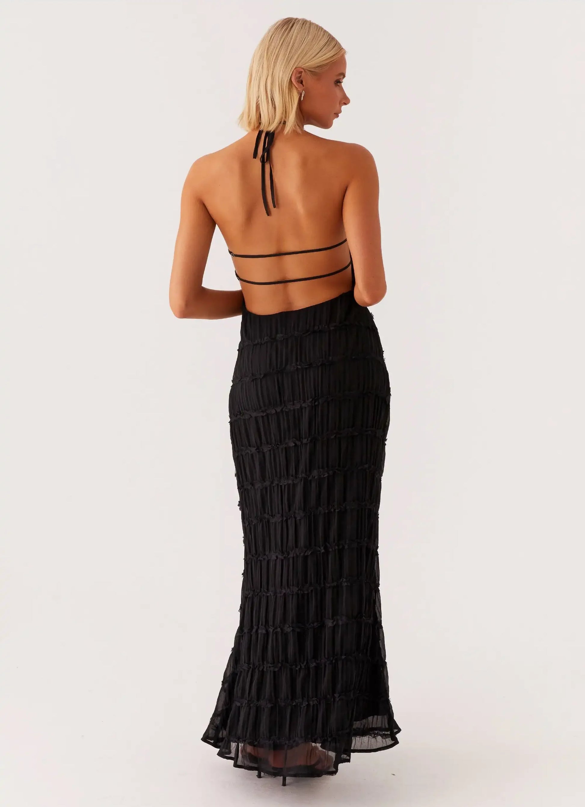 Luxury Ruched Bodycon Long Dress