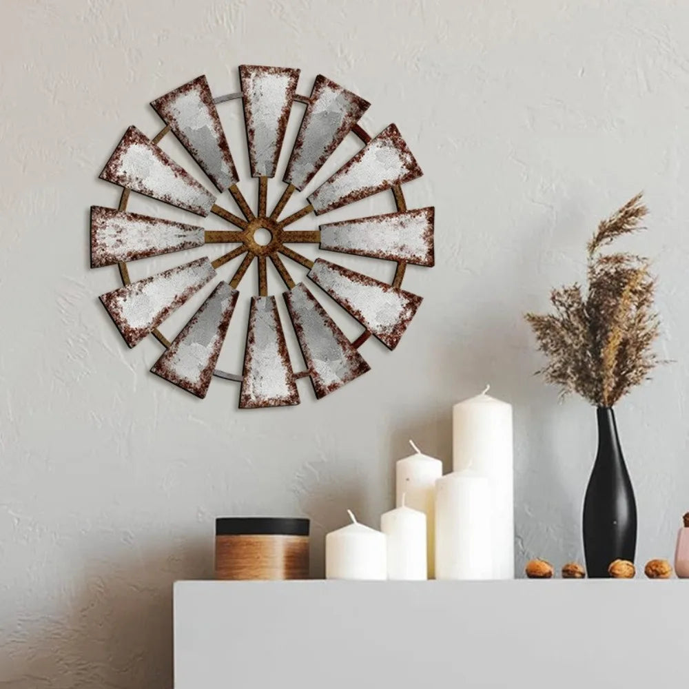 Luxury Rustic Wooden Windmill Decor
