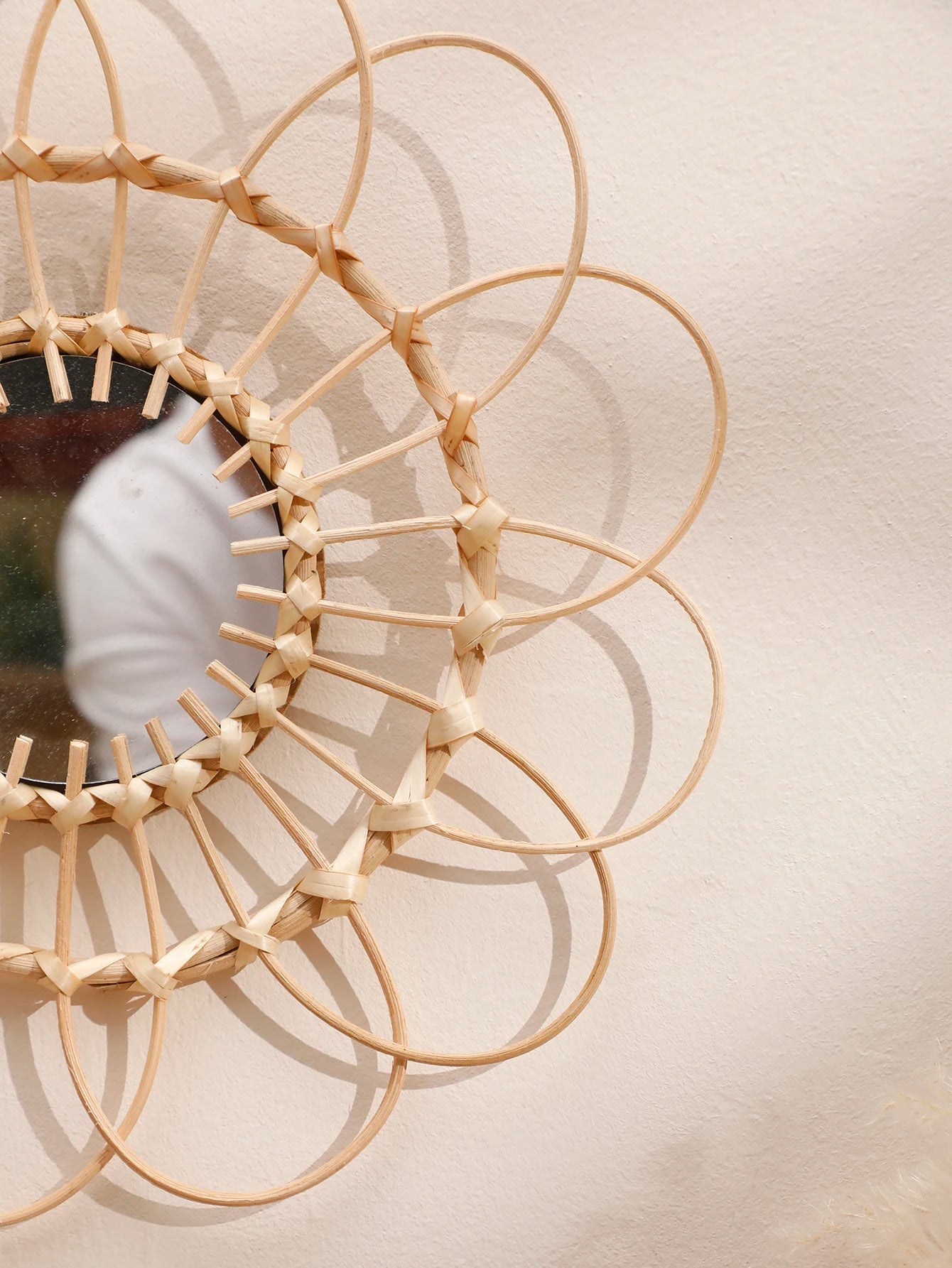 Luxury Woven Mirror Wall Art