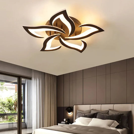 Modern LED Ceiling Light Line Design Creative Windmill