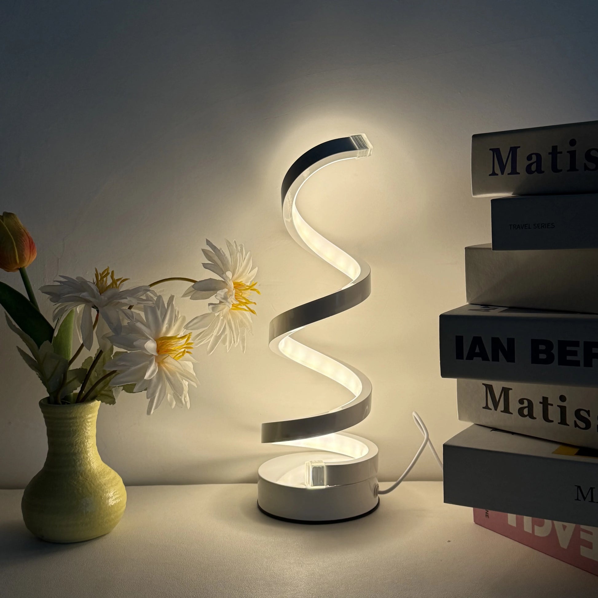 Modern Spiral LED Desk Lamp