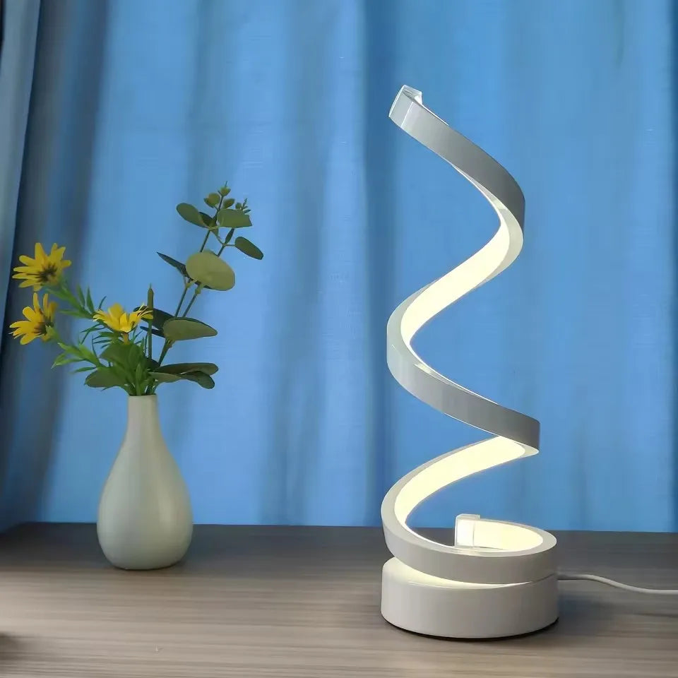 Modern Spiral LED Desk Lamp
