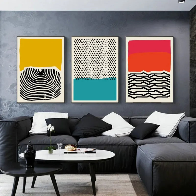 Nordic Geometric Masterpiece Canvas Art