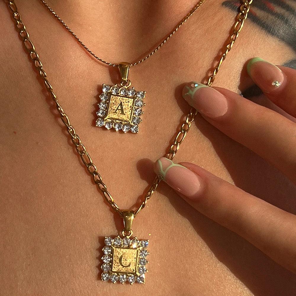 Personalized Gold Letter Necklace