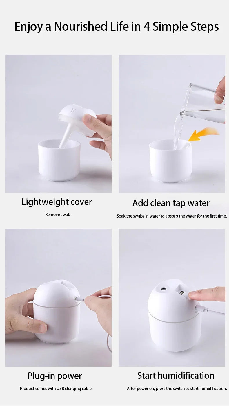Portable Mini USB Air Humidifier