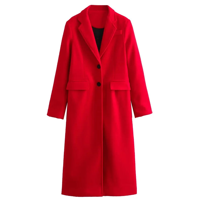 Red Wool Coat – Luxury Winter