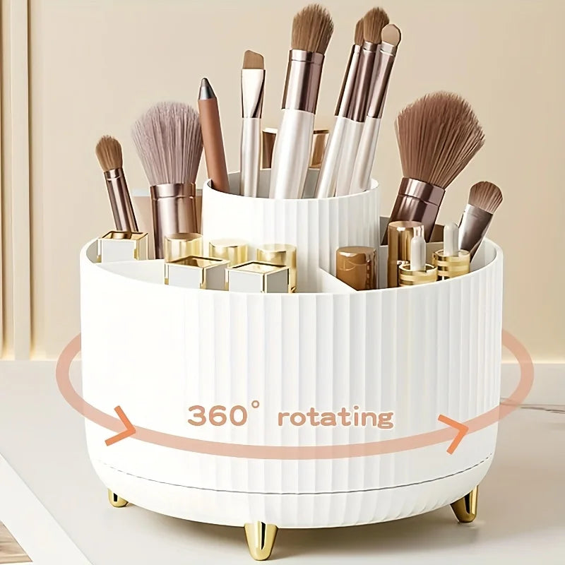 Rotatable Cosmetic Organizer – Large-Capacity Makeup Storage Box