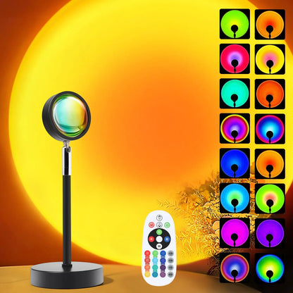 Sunset Lamp Projector 16Color LED Night Light