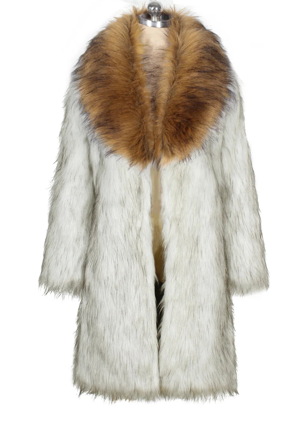 Thick Faux Fox Fur Coat