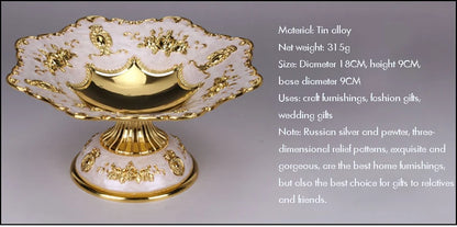 Vintage Metal Fruit Tray Plate