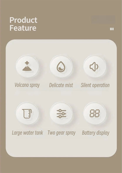 Volcano Flame Aroma Diffuser – 350ML Ultrasonic USB Humidifier