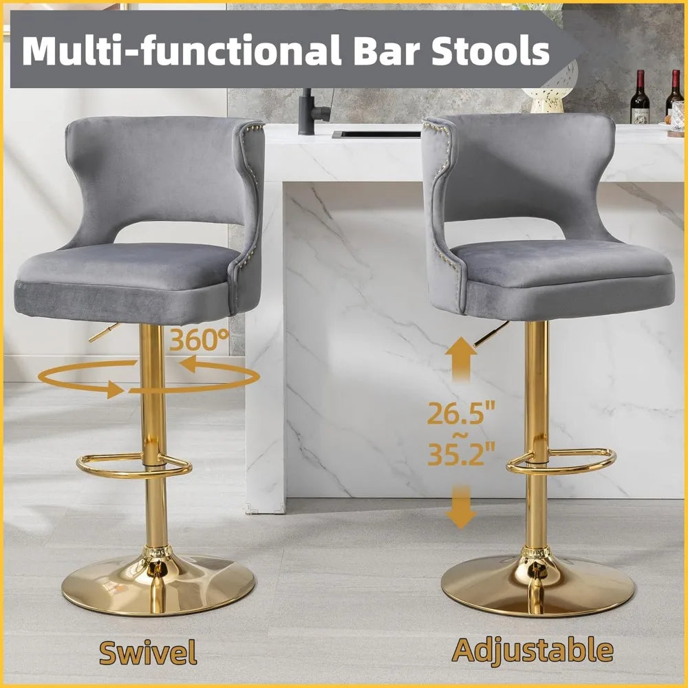 Westice Modern Gold Bar Stools