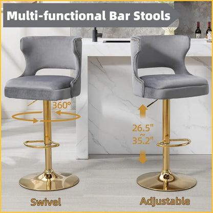 Westice Modern Gold Bar Stools