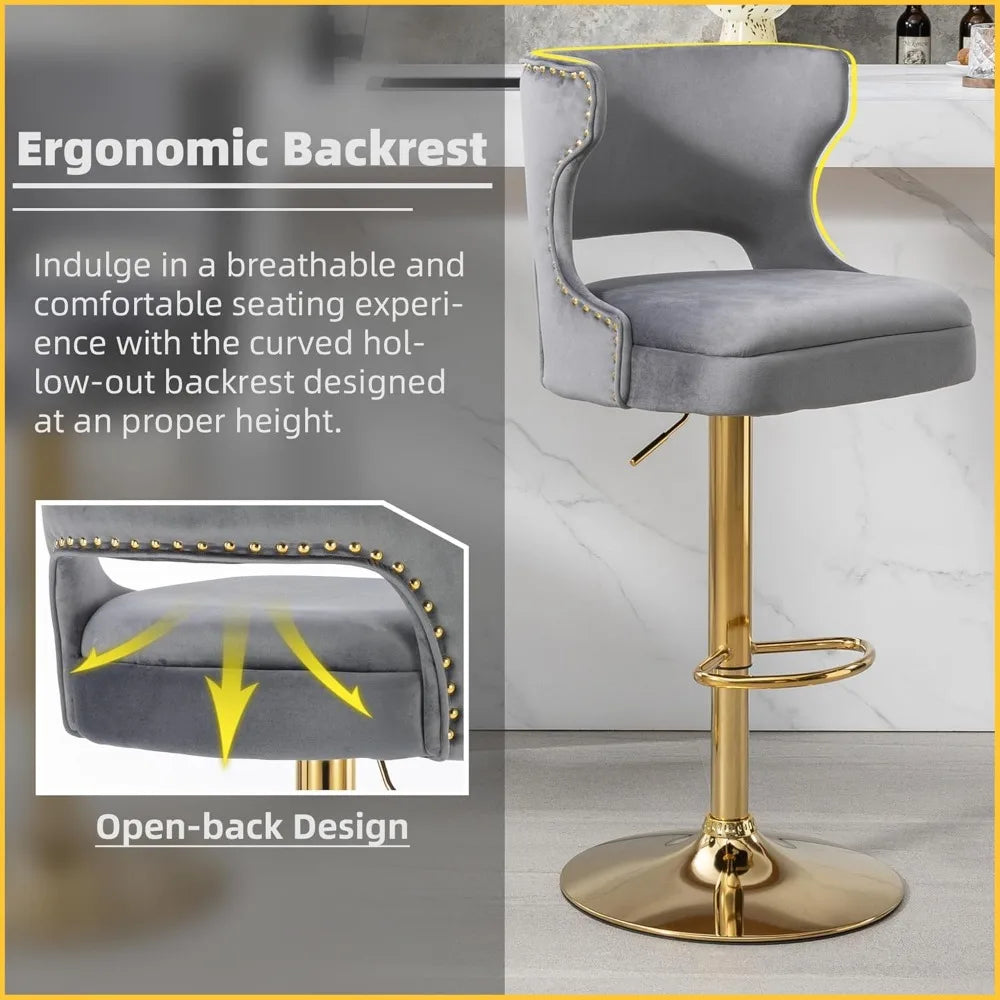 Westice Modern Gold Bar Stools