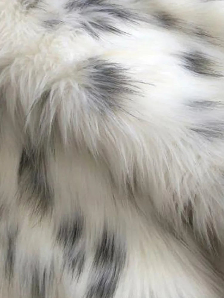 White Faux Fur Winter Coat
